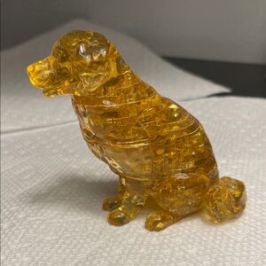 Assembled Crystal Golden Retriever 3D Puzzle
